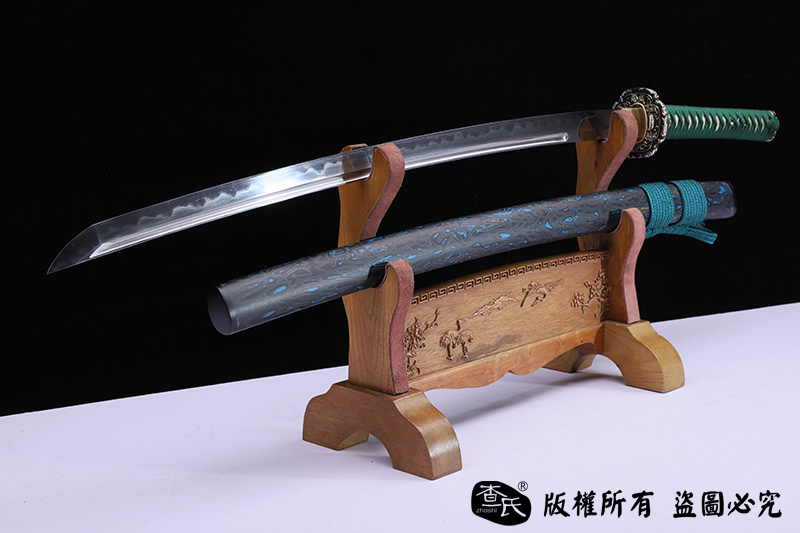 菊一打刀三枚合工艺_日本武士刀（东洋刀）_查氏刀剑网-ZSDJW.COM