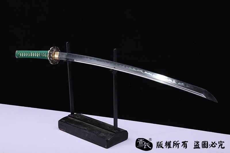 【流影一体刀】 武具　刀装具　日本刀　模造刀 武士道 鋼刀 冷兵器 手鍛造打 菊一打刀三枚合工艺_日本武士刀（东洋刀）_查氏刀剑网-ZSDJW.COM