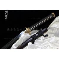 玉钢本三枚精品打刀-配手工雕刻刀镡