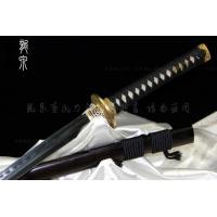 玉钢本三枚精品打刀-配手工雕刻刀镡