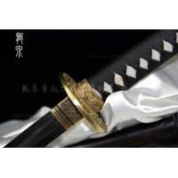 玉钢本三枚精品打刀-配手工雕刻刀镡