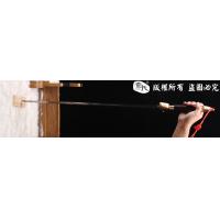手工花纹钢太极剑-武术剑-凹槽软剑