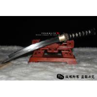 经典铜装小乌丸肋差-花纹钢烧刃