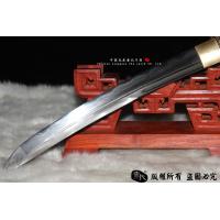 经典铜装小乌丸肋差-花纹钢烧刃