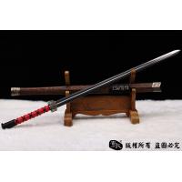 双槽花纹钢汉剑-可以砍铁