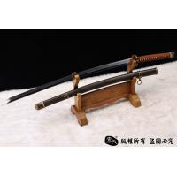 精品98军刀-地肌钢烧刃-手工铁鞘