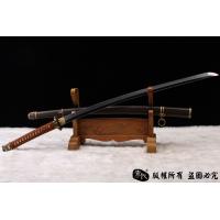 精品98军刀-地肌钢烧刃-手工铁鞘
