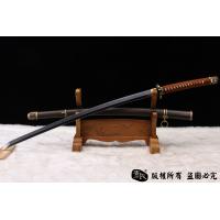 精品98军刀-地肌钢烧刃-手工铁鞘