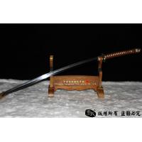 精品98军刀-地肌钢烧刃-手工铁鞘