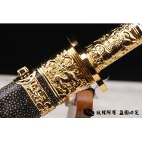 镀金精品康熙战刀