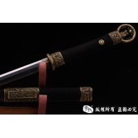 黑檀木精品八面环首汉剑-精细研磨
