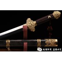 珍珠鱼皮尚方宝剑-典型清代剑
