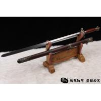 精品铜装百炼钢太极剑-牡丹图