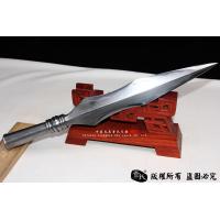 岳飞枪-花纹钢烧刃一体打造-难度大 市面上少