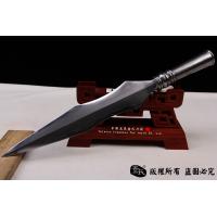 岳飞枪-花纹钢烧刃一体打造-难度大 市面上少