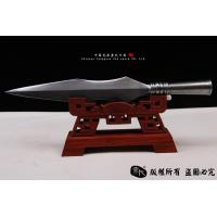 岳飞枪-花纹钢烧刃一体打造-难度大 市面上少