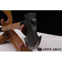 夹钢手工斧头-碳钢夹花纹钢