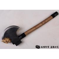 夹钢手工斧头-碳钢夹花纹钢