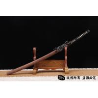 铁镡鸡翅木打刀