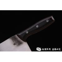 檀木柄方头不锈钢夹钢菜刀