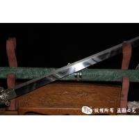 禾字号白铜唐刀-独家罕见龙腾纹