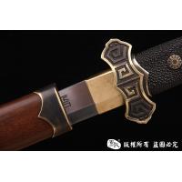 百炼钢鱼皮柄诸刃唐刀