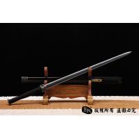 铁装手雕刻汉剑-错银错铜工艺-孤品，大师作品