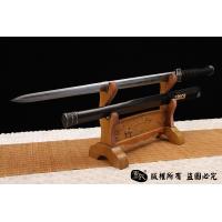 铁装手雕刻汉剑-错银错铜工艺-孤品，大师作品