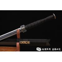 铁装手雕刻汉剑-错银错铜工艺-孤品，大师作品