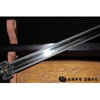 铁装手雕刻汉剑-错银错铜工艺-孤品，大师作品