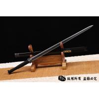 铁装手雕刻汉剑-错银错铜工艺-孤品，大师作品