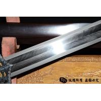 铁装手雕刻汉剑-错银错铜工艺-孤品，大师作品