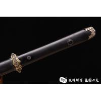 黑檀木经典百炼钢唐刀