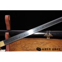 黑檀木经典百炼钢唐刀