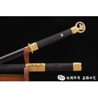 精品镀金环首刀-独家天梯纹