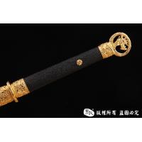 精品镀金环首刀-独家天梯纹