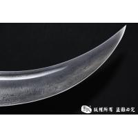 罕见正宗原味白铜蒙古刀