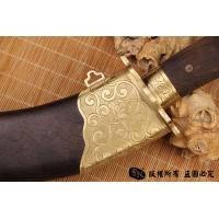 罕见正宗原味黄铜蒙古刀