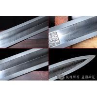 草钢经镀金八面汉剑 查长伟作品