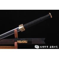 草钢经镀金八面汉剑 查长伟作品