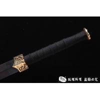 草钢经镀金八面汉剑 查长伟作品