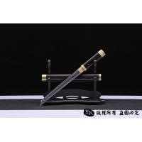 百炼花纹钢烧刃短唐刀