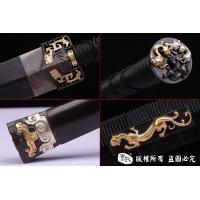 龙纹兽面剑-手工错银-查长伟作品
