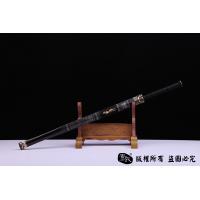 龙纹兽面剑-手工错银-查长伟作品
