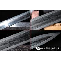 龙纹兽面剑-手工错银-查长伟作品