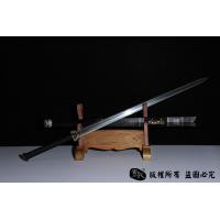 龙纹兽面剑-手工错银-查长伟作品