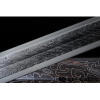 龙纹兽面剑-手工错银-查长伟作品