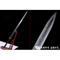 龙纹兽面剑-手工错银-查长伟作品