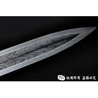 龙纹兽面剑-手工错银-查长伟作品