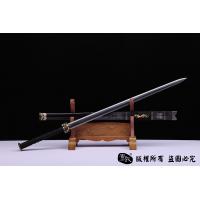 龙纹兽面剑-手工错银-查长伟作品